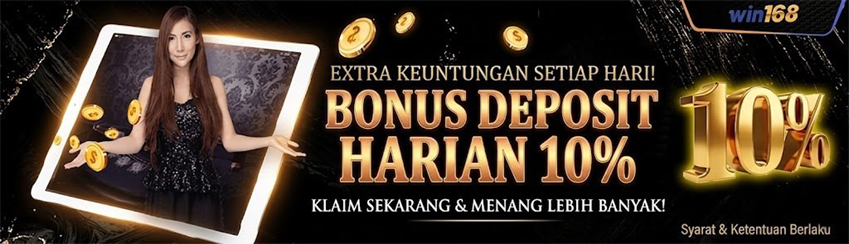 Bonus harian 10% slot